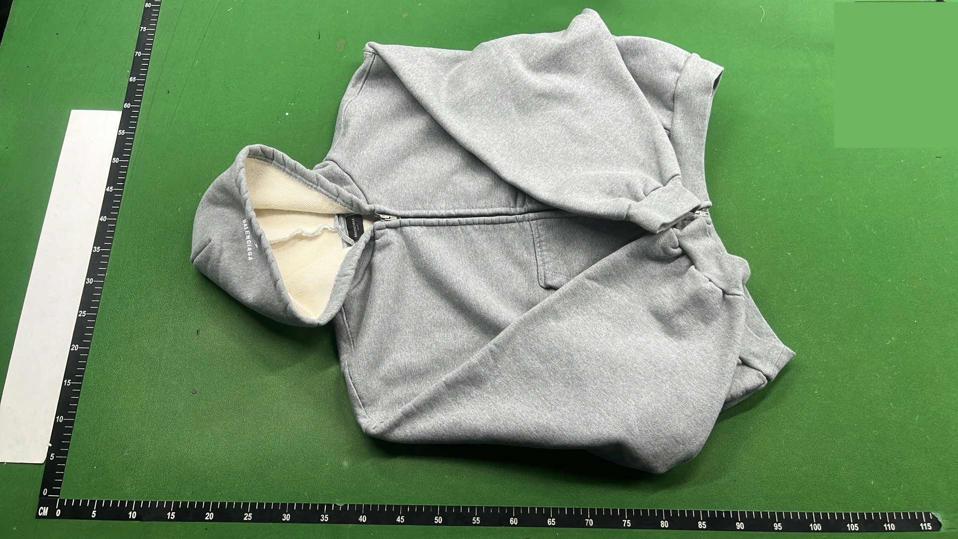 Balenciaga Boxy Unity Logo Zip-Up Hoodie QC