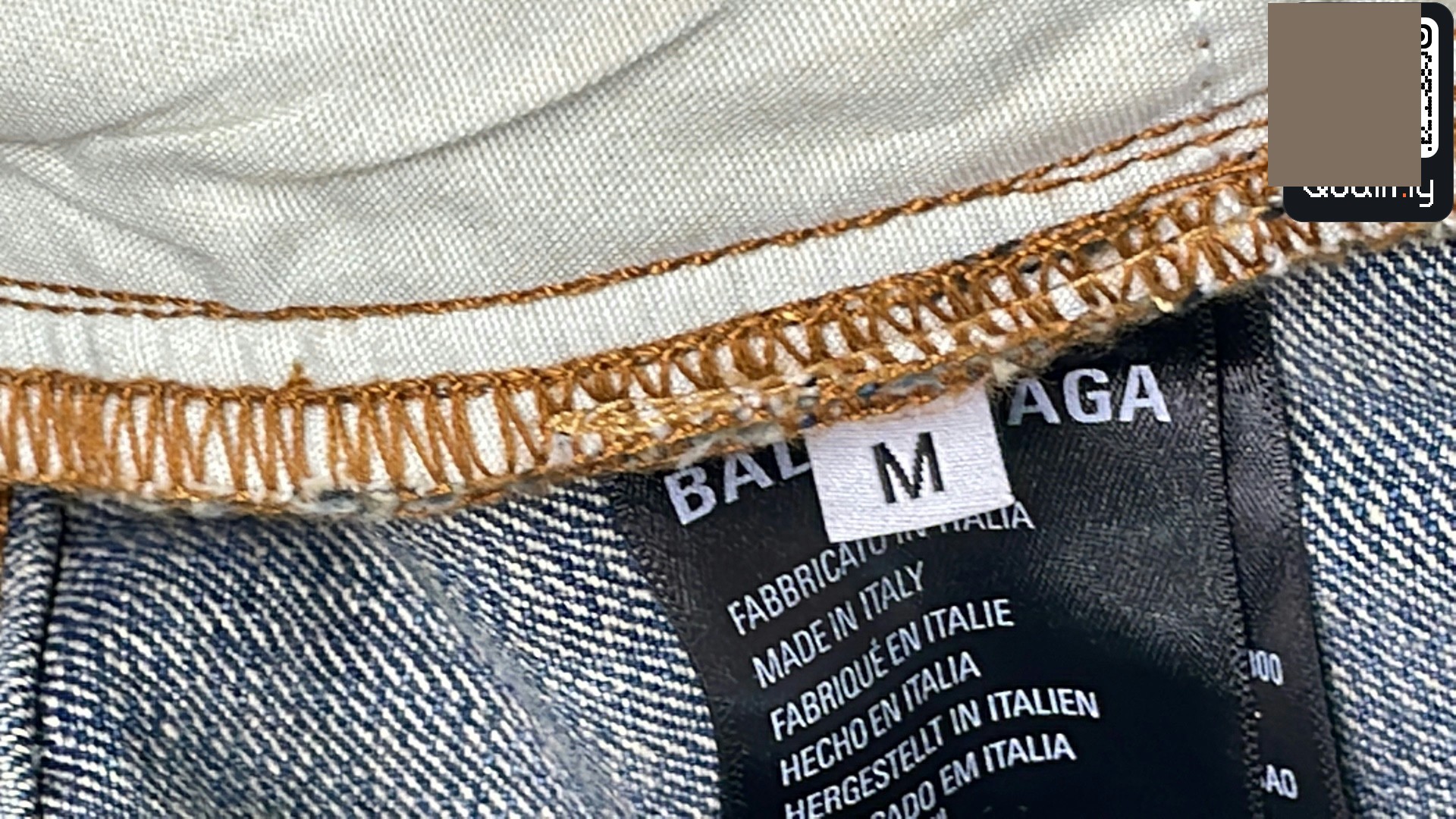 Balenciaga Oversized Baggy Pants in Light Blue QC