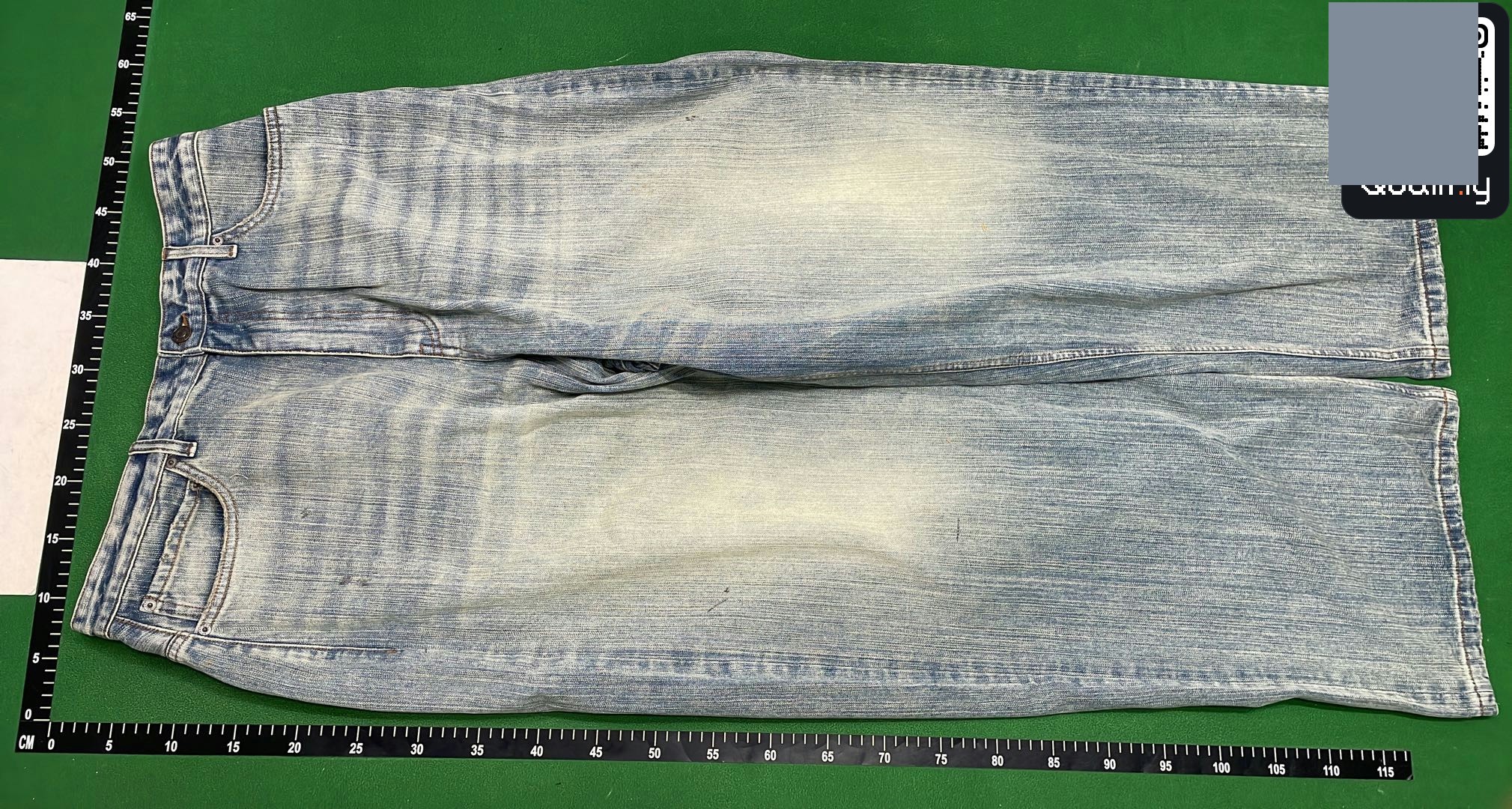 Balenciaga Oversized Baggy Pants in Light Blue QC