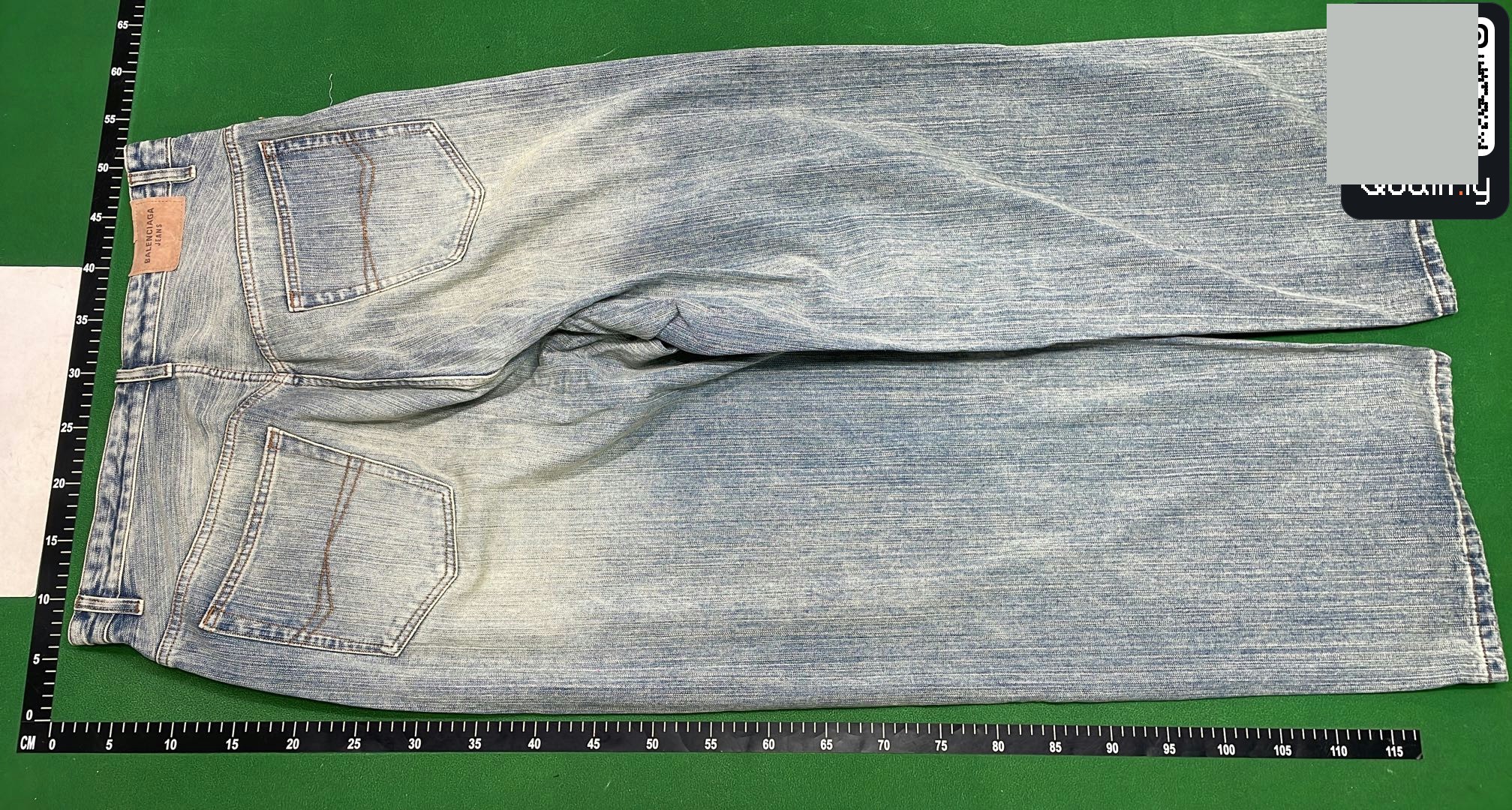 Balenciaga Oversized Baggy Pants in Light Blue QC