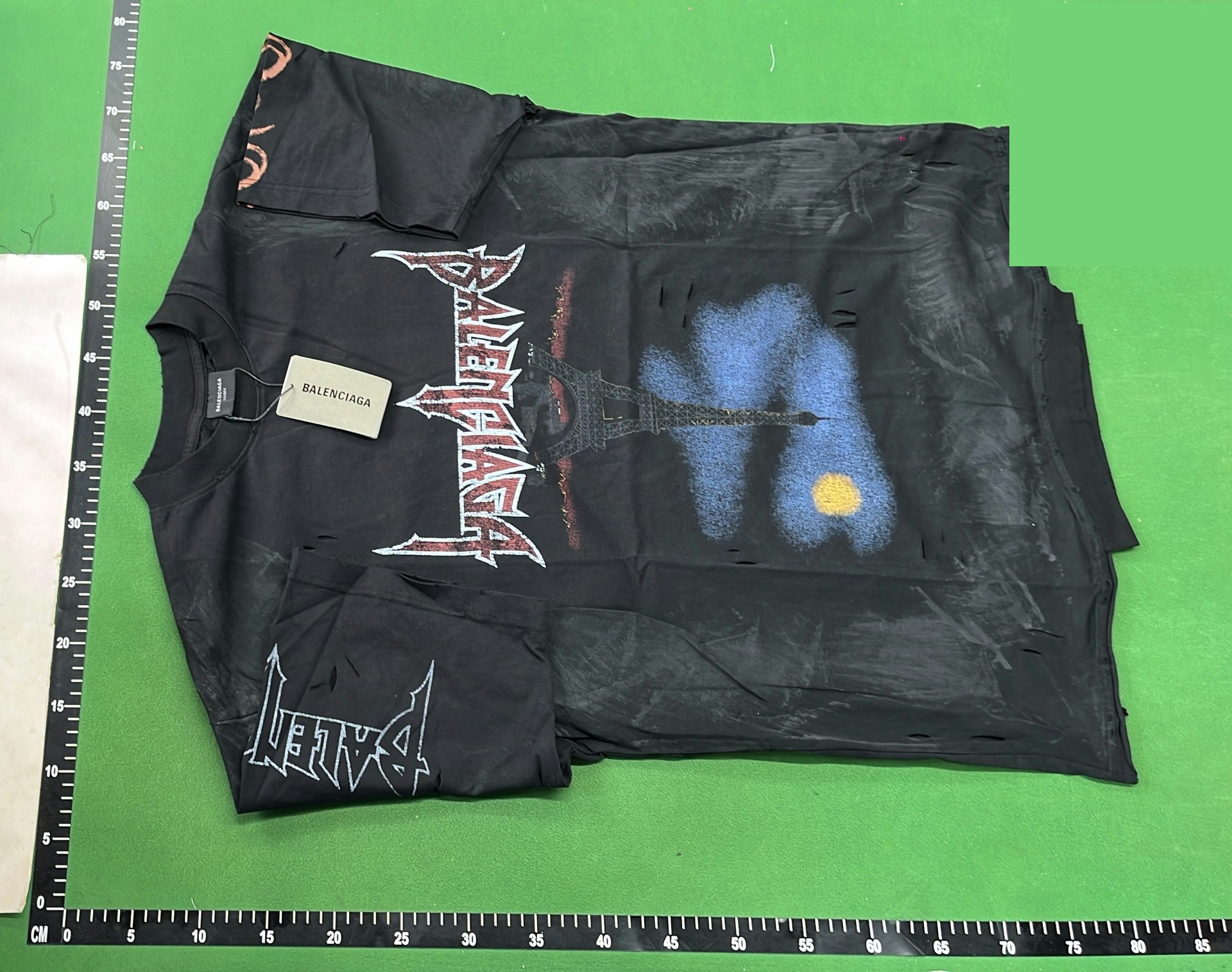 Balenciaga Paris Moon Upside Down T-Shirt Oversized QC