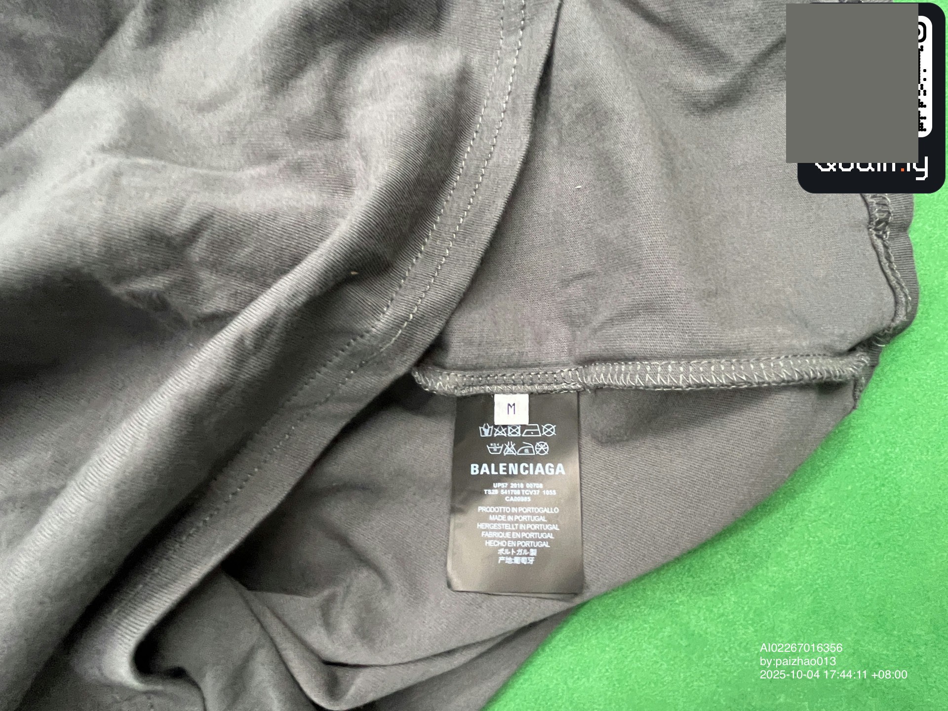 Balenciaga Paris Tourist Tee QC