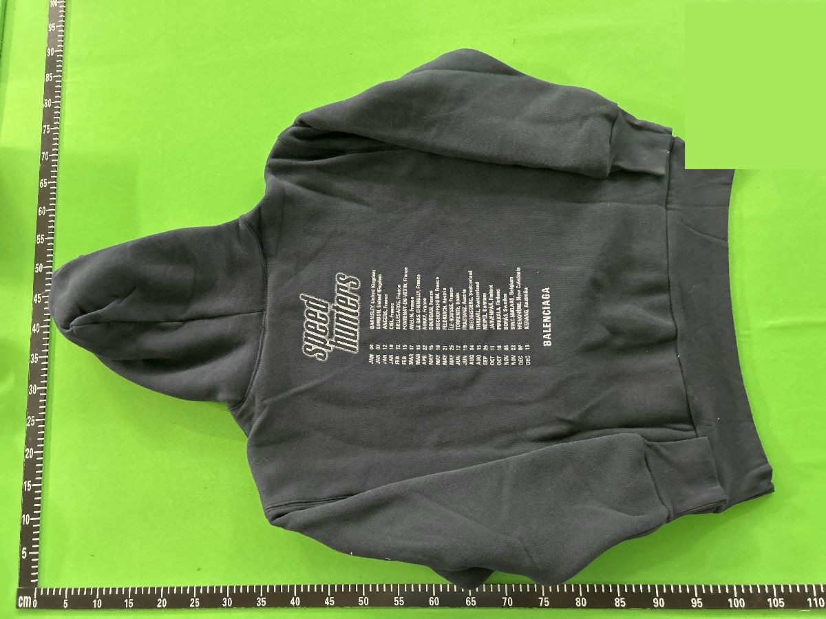 Balenciaga Speed Hunters Hoodie Black QC