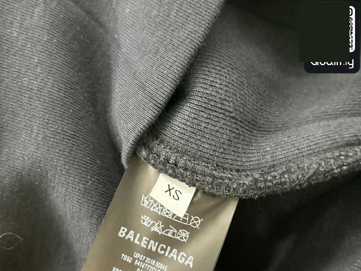 Balenciaga Speed Hunters Hoodie Black QC
