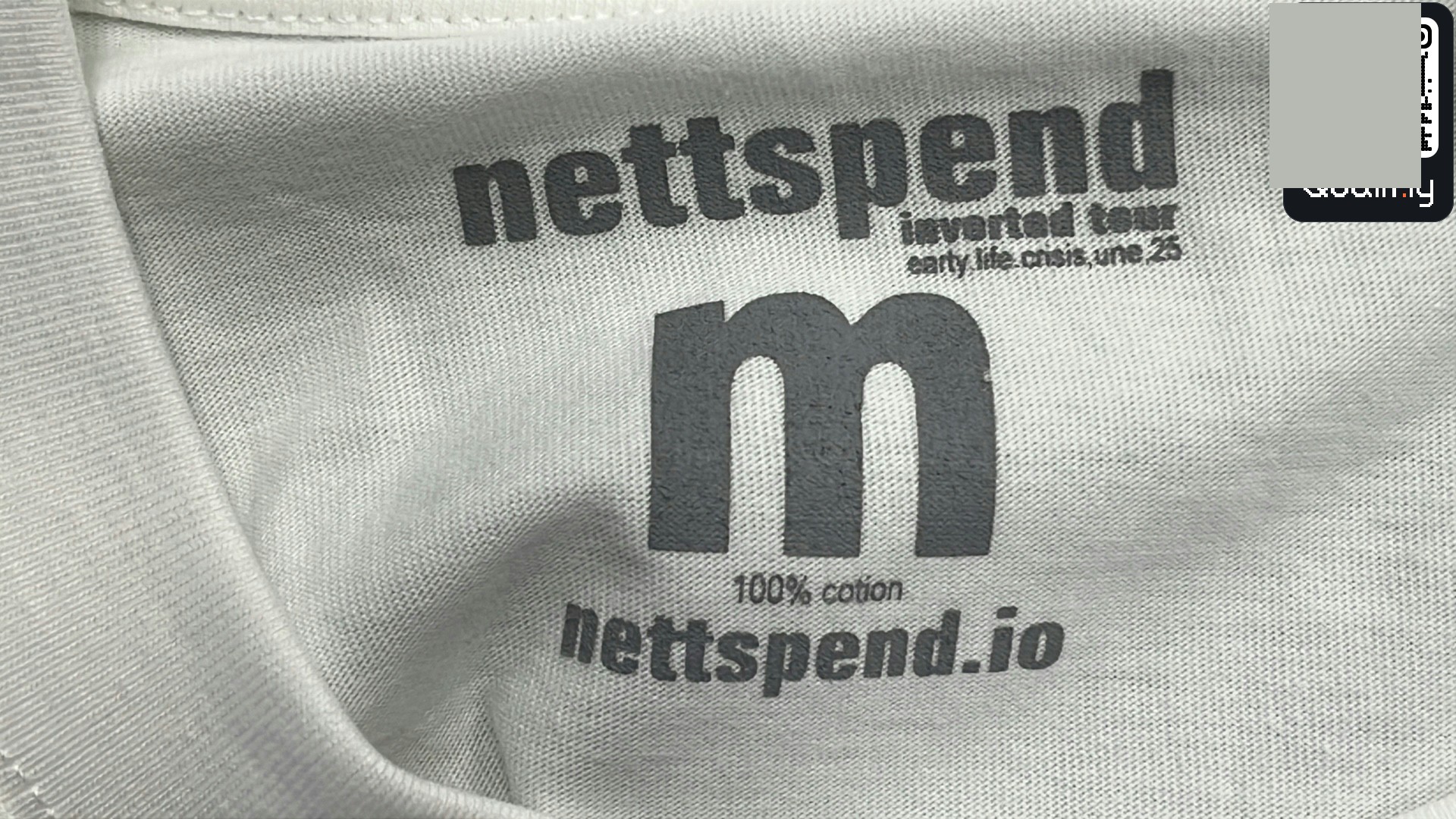 Nettspend Invert Tour Vlone Style Tee QC