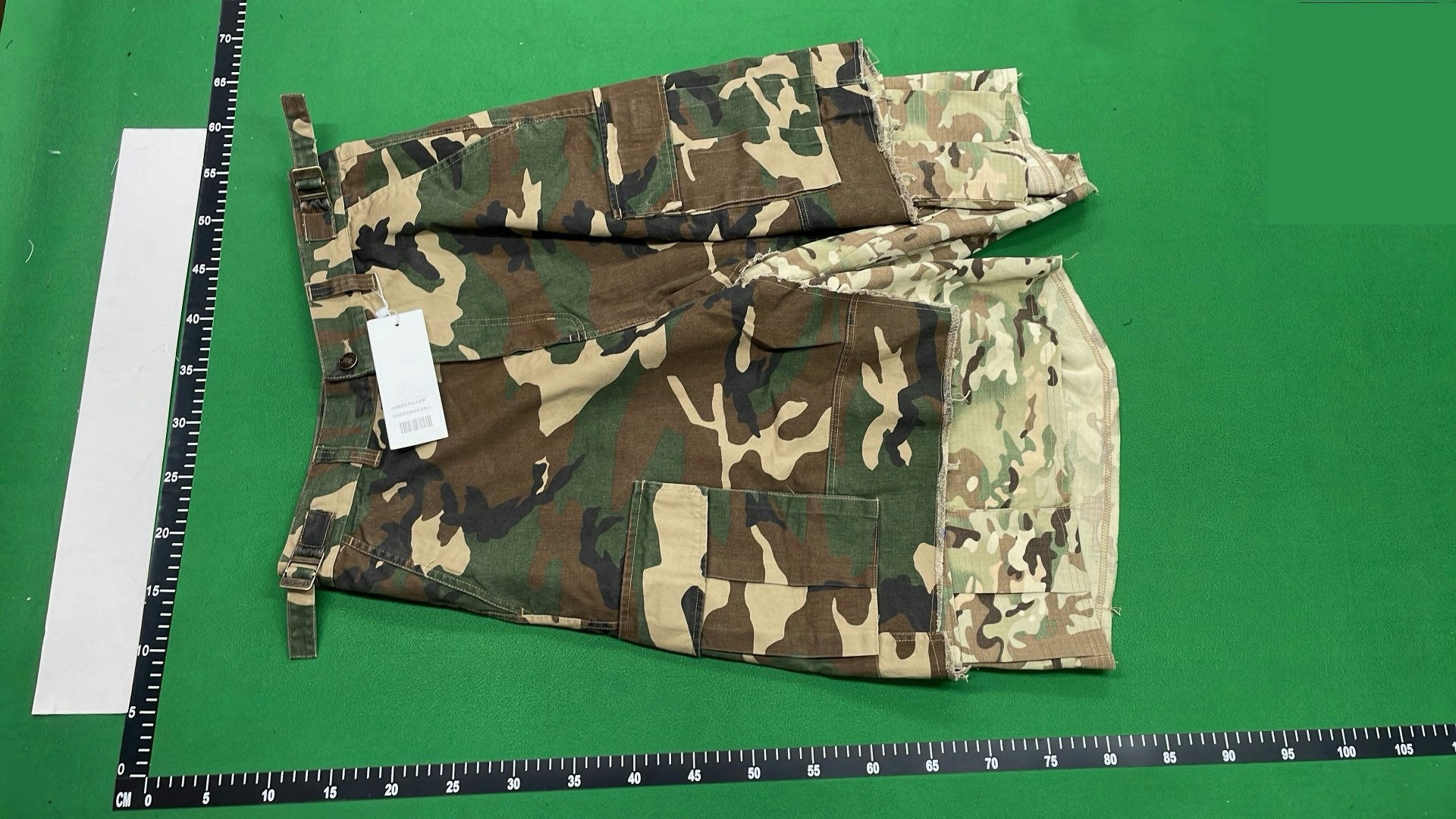 Project Gr Spliced 2 Piece Camo Shorts QC