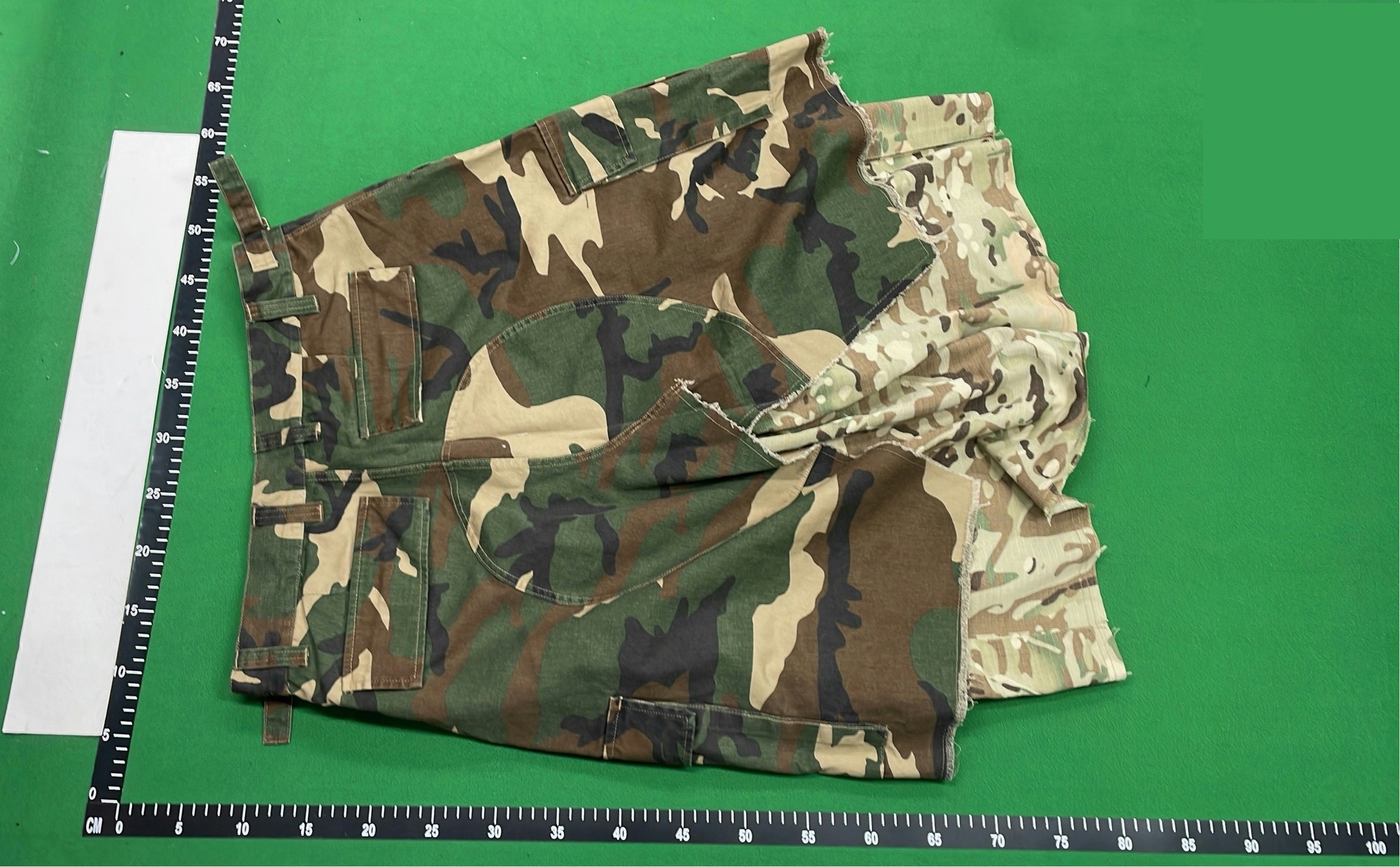 Project Gr Spliced 2 Piece Camo Shorts QC