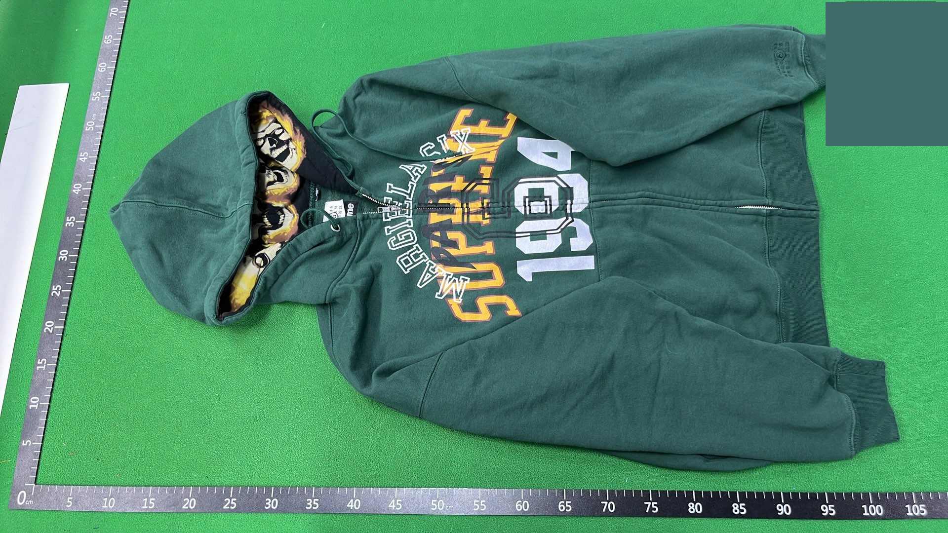 Supreme x MM6 Maison Margiela Zip Up Hooded Sweatshirt QC